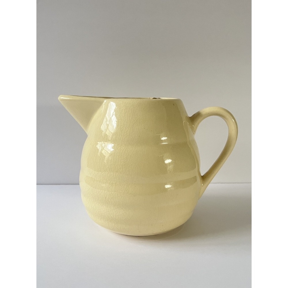 Bauer Pottery‎ Pastel  Yellow GPK (Gloss Pastel Kitchenware) Saturn Pitcher